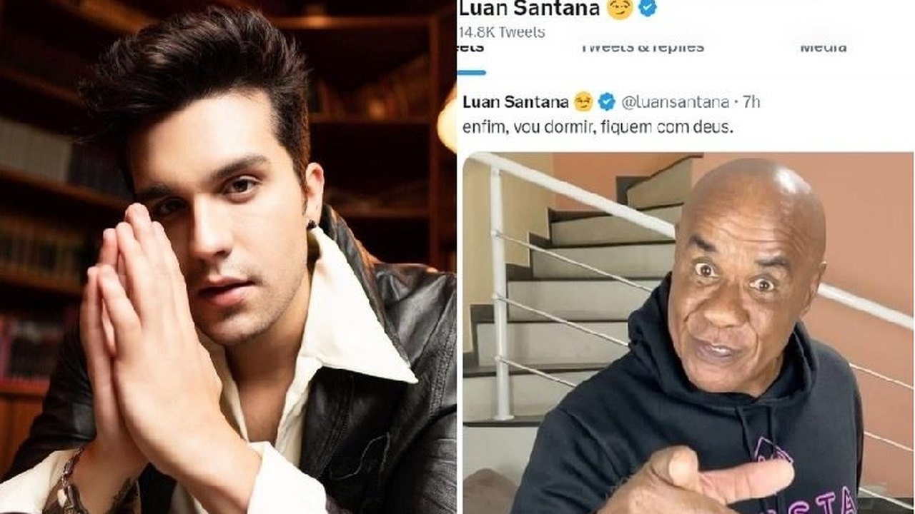 Luan Santana é hackeado e seu perfil no Twitter publica fotos de Kid Bengala