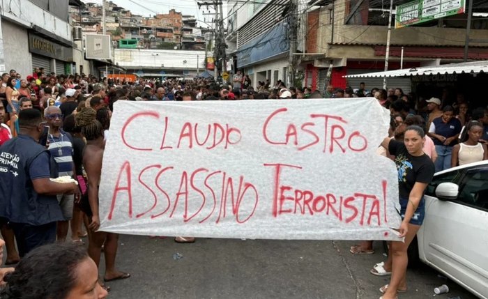 População se revolta com o governador Cláudio Castro e faz manifestação nas ruas