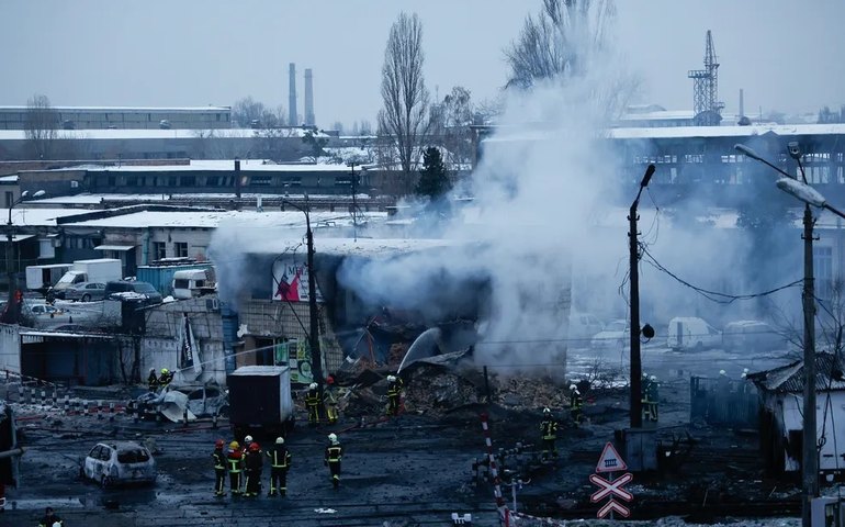 Rússia lança mísseis contra a Ucrânia, em ataque a usinas de energia