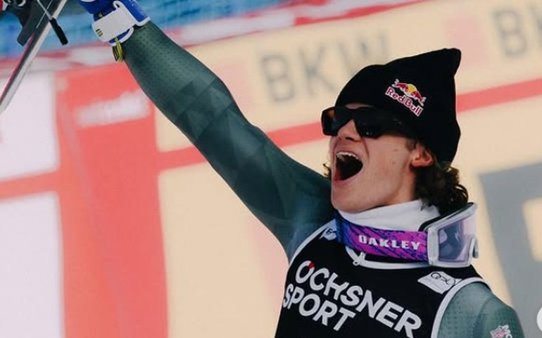 Lucas Pinheiro Braathen conquista bronze no slalom da Copa do Mundo de Esqui