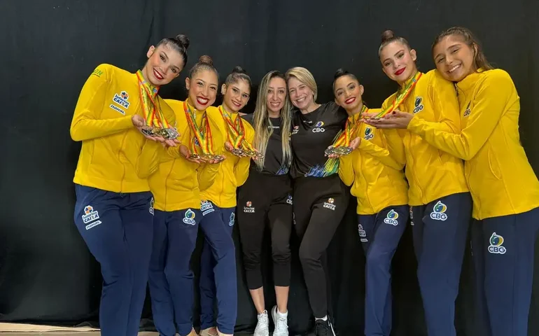 Brasil conquista medalhas de ouro e prata na etapa de Portugal do Mundial de Ginástica Rítmica