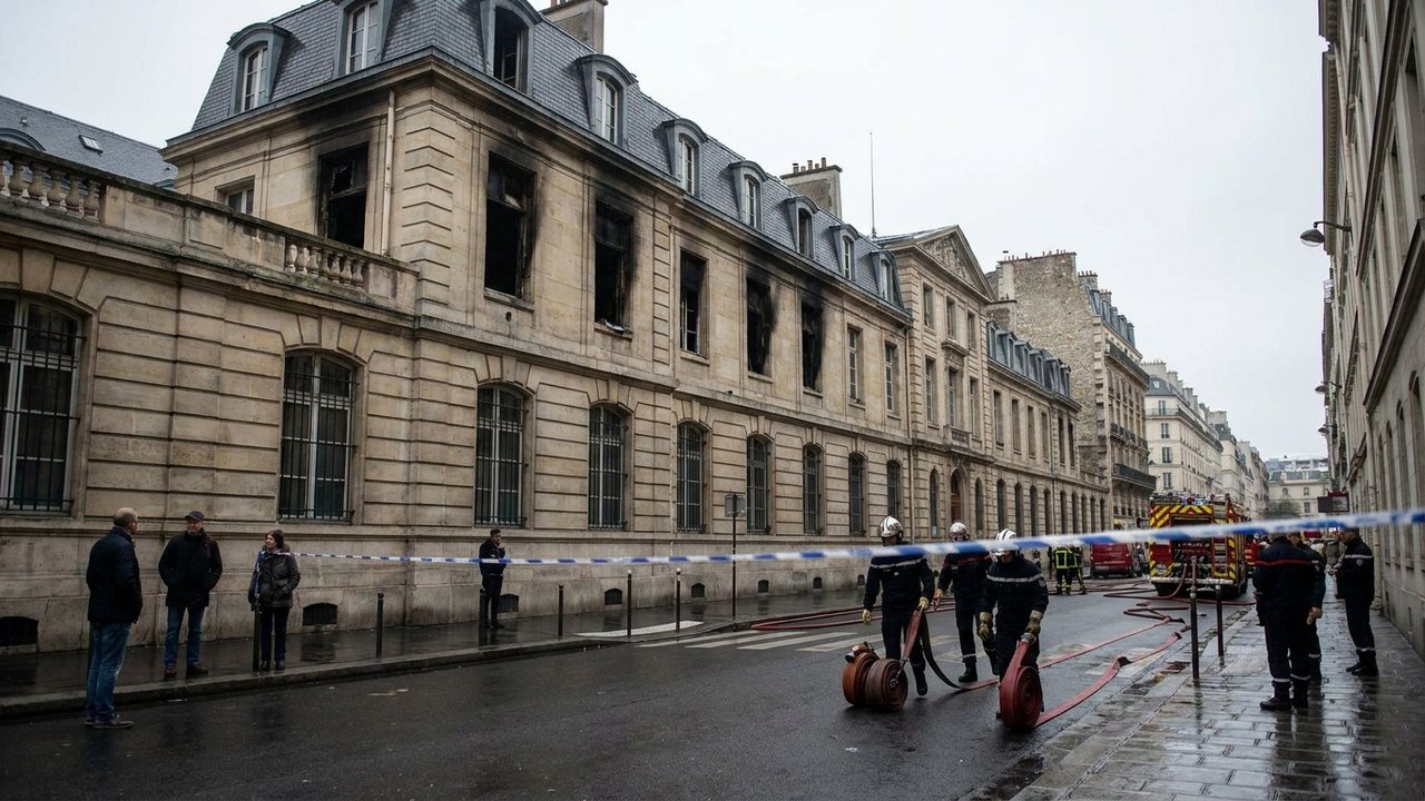 Mascarados incendeiam entrada de liceu e colocam em risco 100 alunos em Paris
