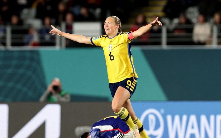 Suécia frustra festa australiana, bate seleção da casa e conquista 3º lugar na Copa do Mundo
