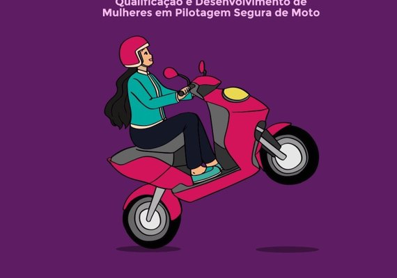 Projeto Pilota inscreve mulheres com CNH categoria A até esta terça-feira (7)