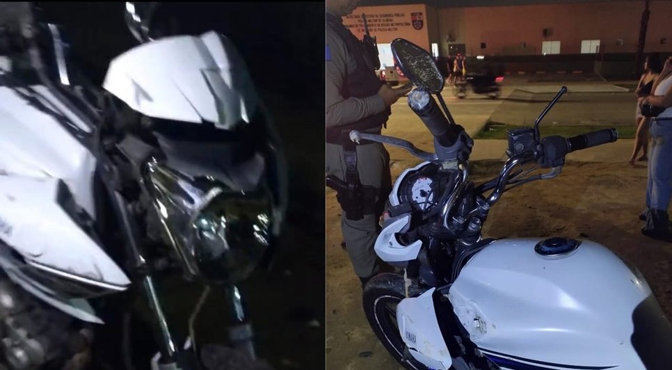 Veiculo atingido por homem embreagado. Fonte: Internet