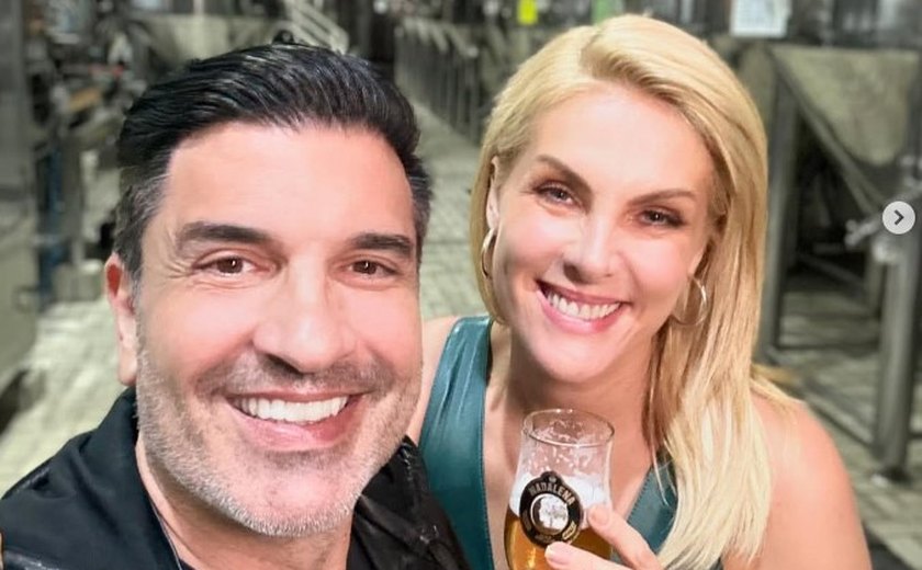 Ana Hickmann comemora um ano com Edu Guedes e faz declaração para o noivo