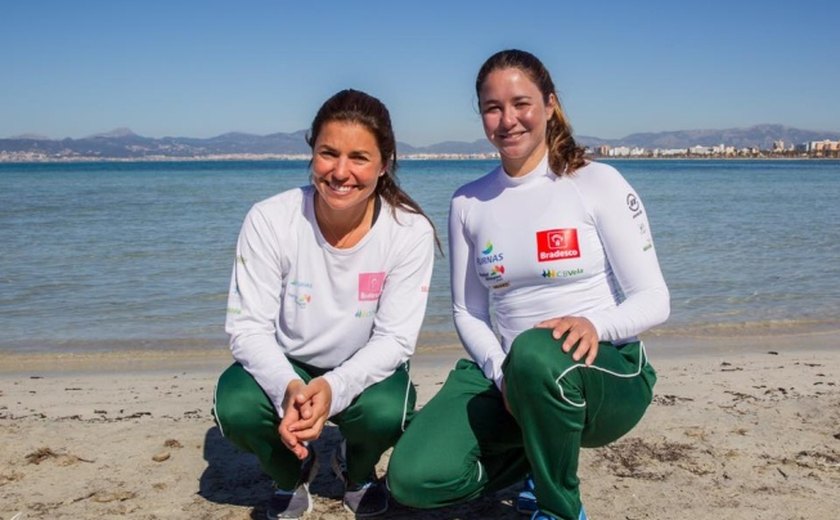 Fernanda Oliveira e Ana Barbachan terminam em 9º e ficam sem medalha na vela