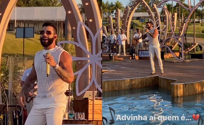 Gusttavo Lima grava novo DVD em sua mansão