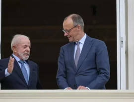 Merz destaca 'boas relações' com América do Sul ao receber Lula