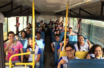 Estudantes da Rede Municipal utilizam o Vale Livro na Bienal