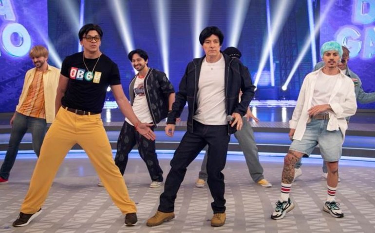 Rodrigo Faro, Cocielo e Biel fazem homenagem ao BTS no &#8216;Dança Gatinho&#8217;