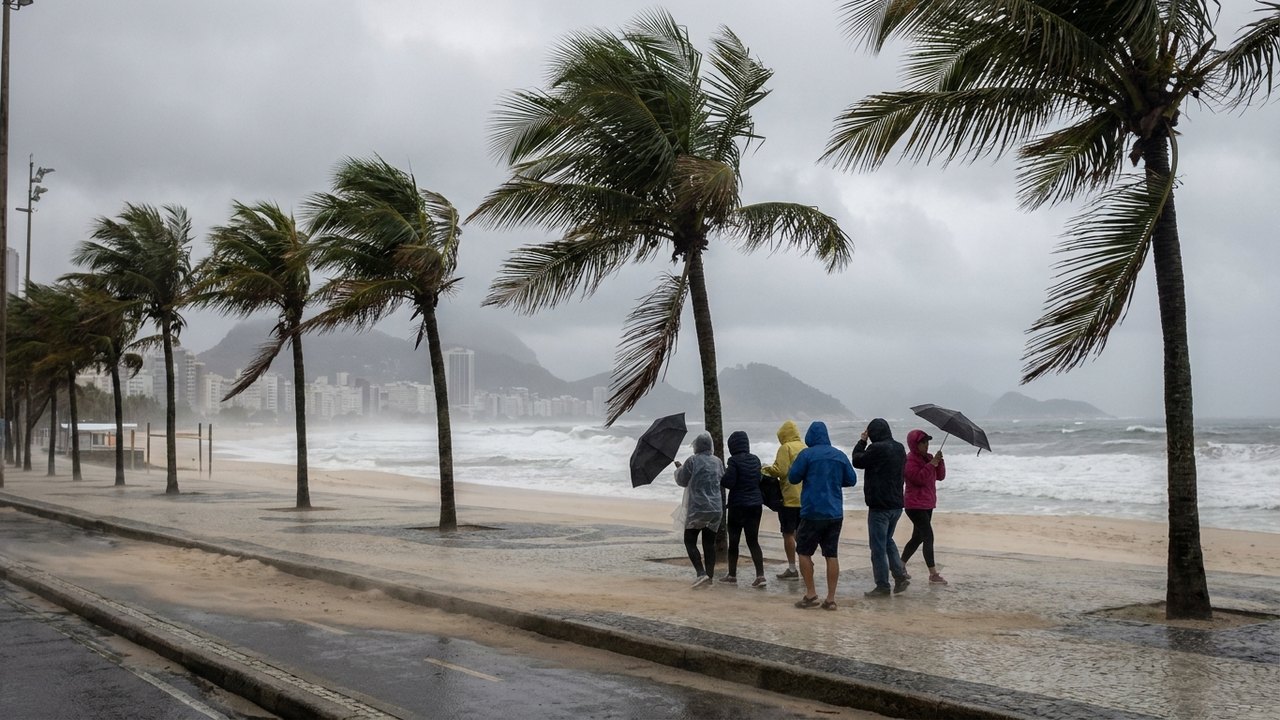 Semana começa com previsão de ventos fortes no Rio