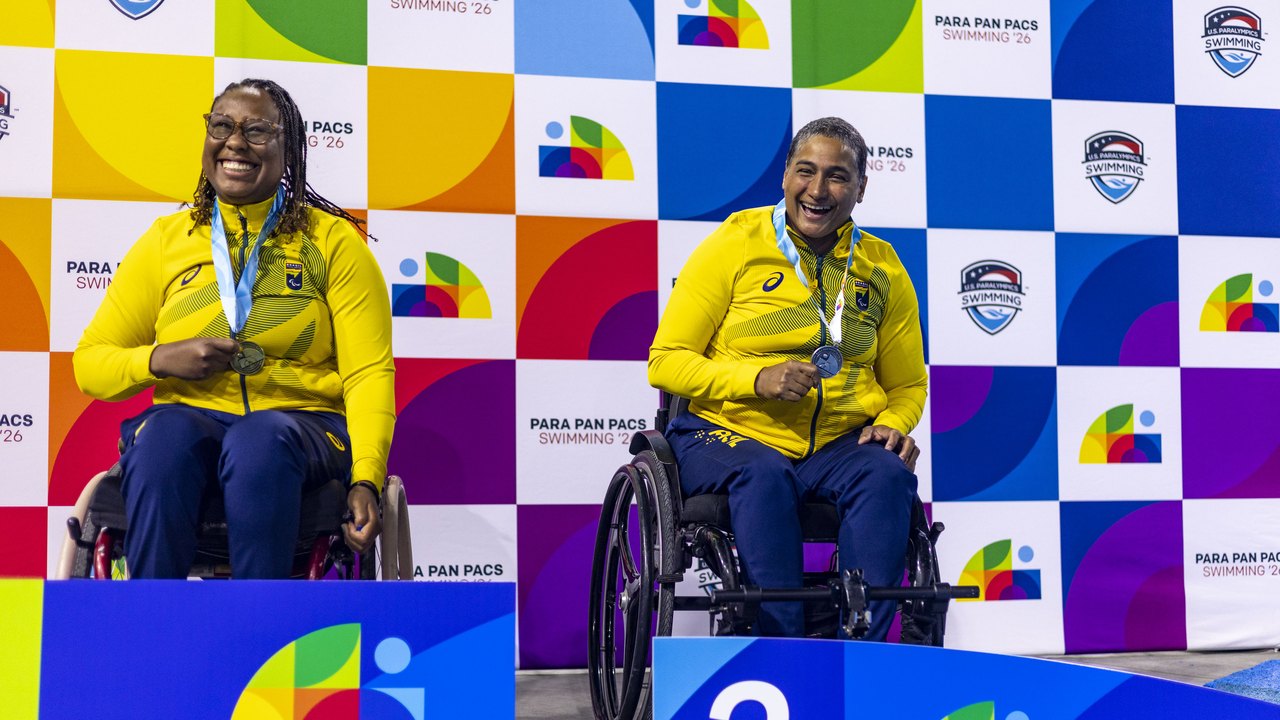 Parapan-Pacífico de natação: Brasil estreia com medalhas e recorde