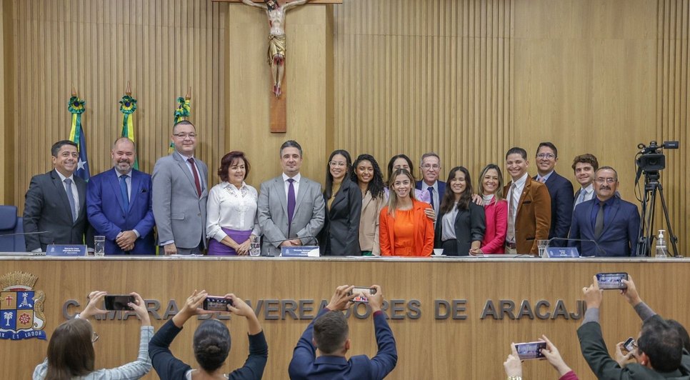 Vereadores de Aracaju recebem estudantes / Foto: Divulgação