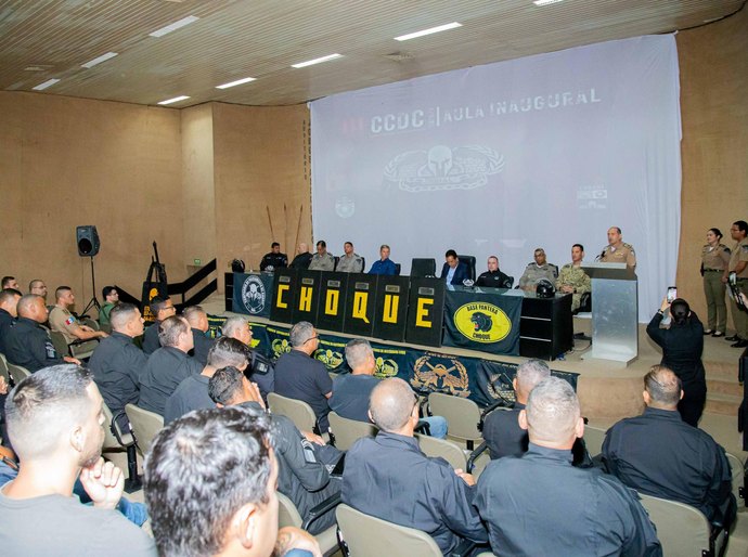 PM promove aula inaugural do Curso de Controle de Distúrbios Civis