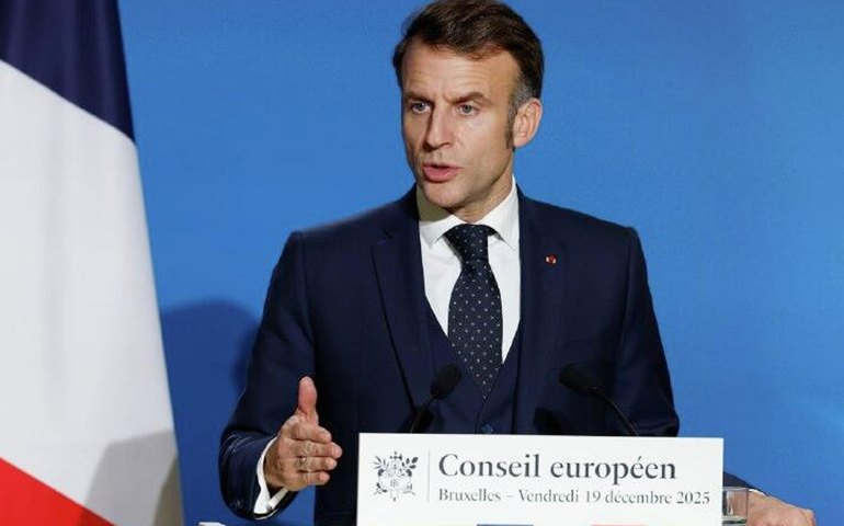 Empréstimo europeu à Ucrânia visa financiar operações militares, diz Macron
