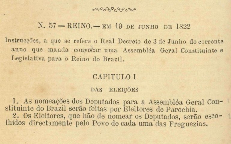 Arquivos da Constituinte de 1823 estão digitalizados e acessíveis ao público