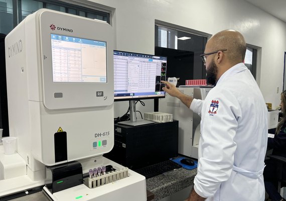 HGE passa a contar com novo equipamento capaz de realizar 100 hemogramas por hora