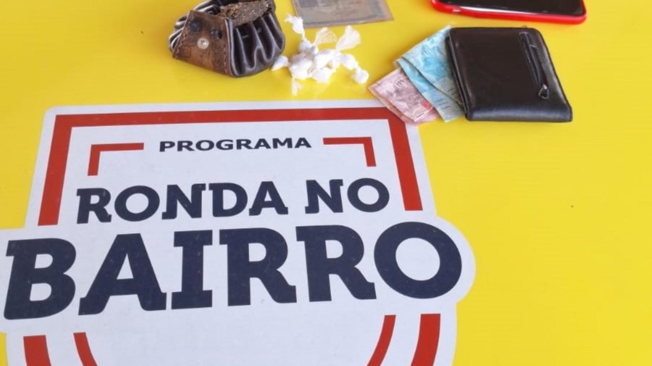 Ronda no Bairro prende homem por tráfico de drogas no Francês