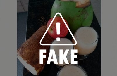É falso que suco de inhame com água de coco e maçã cure o coronavírus