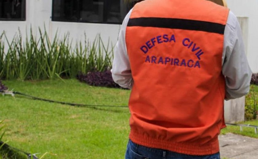 Defesa civil de Arapiraca orienta sobre cuidados durante o período chuvoso