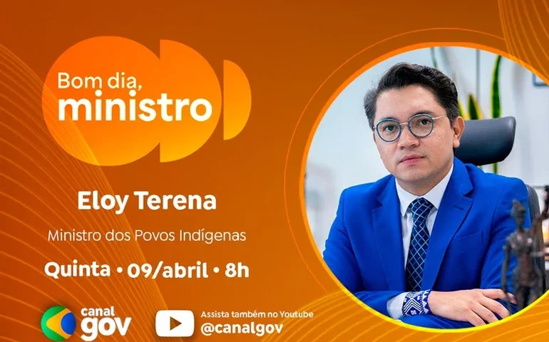 Eloy Terena faz balanço de conquistas pelos direitos indígenas no “Bom Dia, Ministro” desta quinta (9/4)