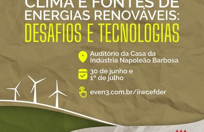 Ufal realiza 2º workshop sobre climas e fontes de energia renováveis
