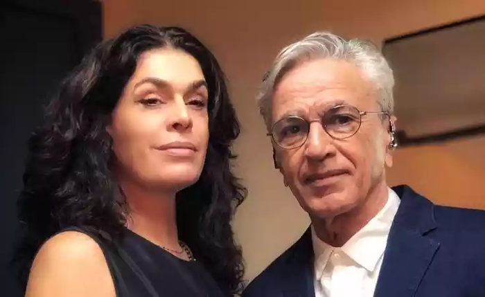 Paula Lavigne e Caetano Veloso