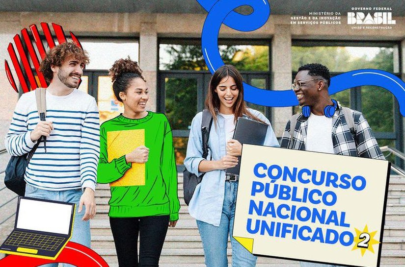 Segunda edição do Concurso Público Nacional Unificado tem mais de 250 mil inscritos para cotas