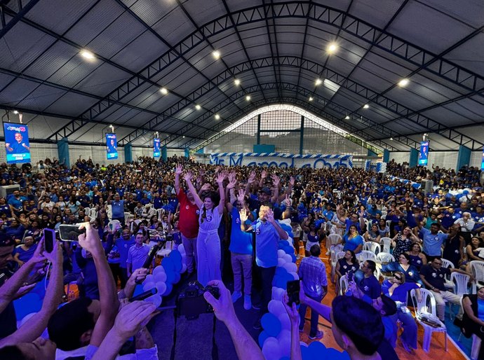 Na maior convenção da história política de Novo Lino, prefeita Marcela Gomes tem sua candidatura à reeleição homologada