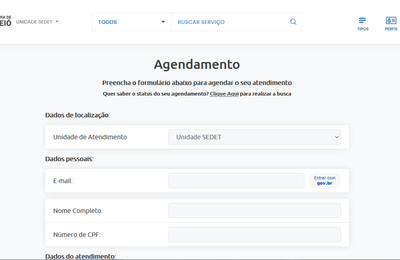Desenvolvimento Territorial disponibiliza sistema para agendar atendimento presencial