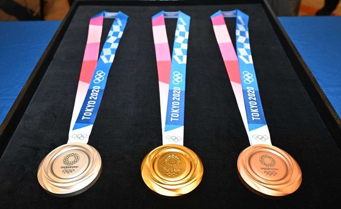 Medalhas que serão usadas na Olimpíada de Tóquio