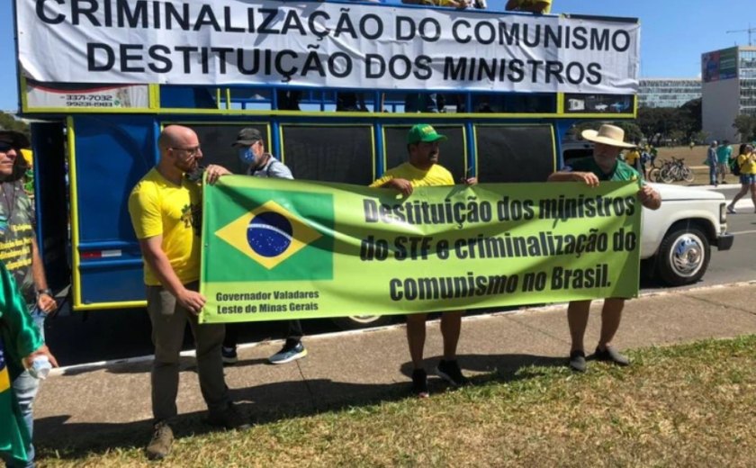 PM isola sede do Supremo neste 1º de maio durante ato pró-Bolsonaro na Esplanada