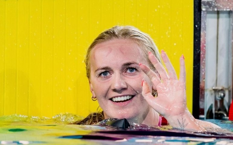 Nadadora australiana Ariarne Titmus bate recorde mundial dos 200m livre