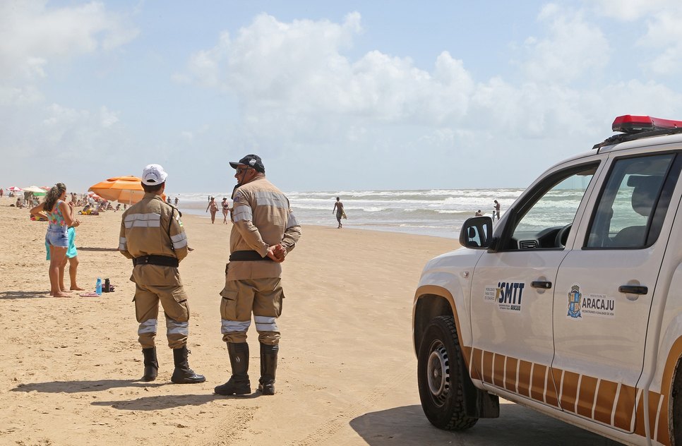 Fiscalização na praia / Foto: Foto: Marcelle Cristinne