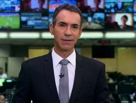 Por que César Tralli ficou sem 'boa noite' de encerramento em seu primeiro JN