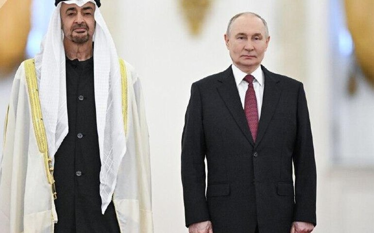 Putin conversa por telefone com presidente dos Emirados Árabes Unidos