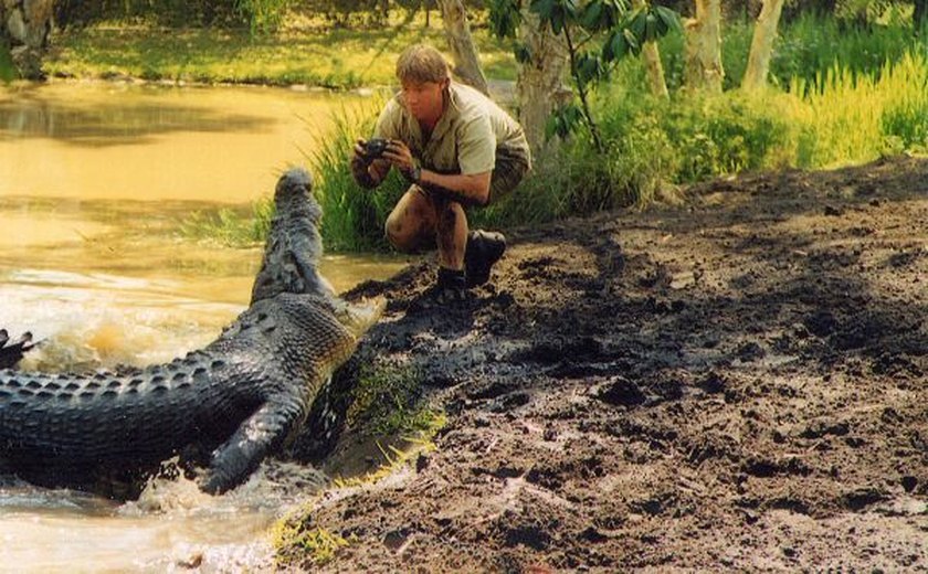 Steve Irwin, de &#8216;O Caçador de Crocodilos&#8217;, ganha estrela na Calçada da Fama