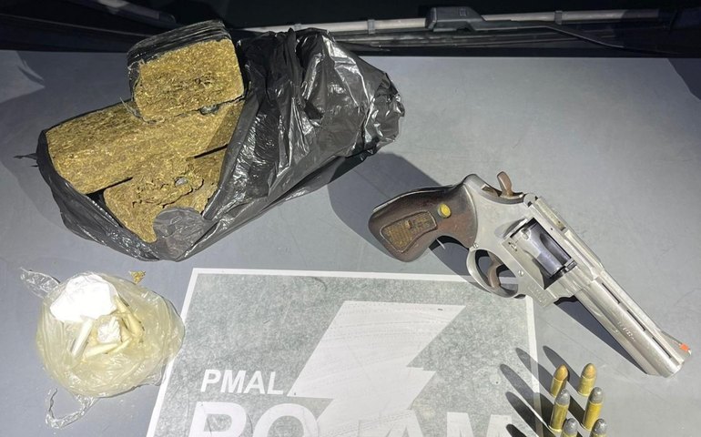 PM registra 25 armas de fogo e 114 quilos de drogas apreendidas na última semana em Alagoas