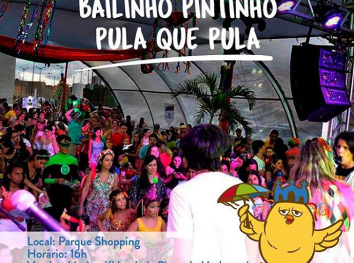 Bailinho Infantil do Pinto é atração do Parque Shopping no domingo, 4