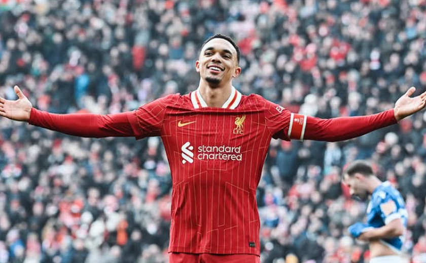 Alexander-Arnold marca, Liverpool atropela time da 4ª Divisão e avança na Copa da Inglaterra