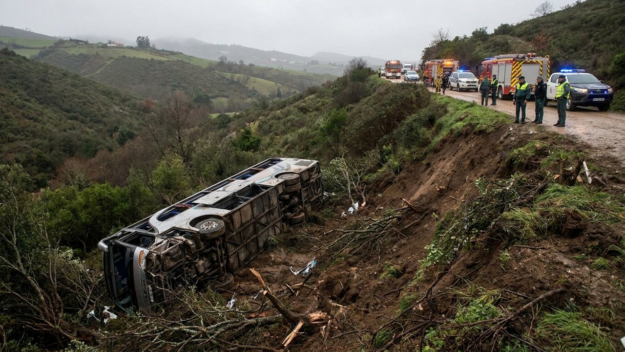 Ônibus que seguia para Aparecida cai em ribanceira e deixa ao menos 6 romeiros mortos