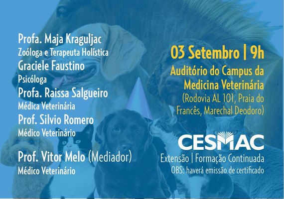 Mesa-redonda debate a relação entre humanos e animais com foco em bem-estar e saúde