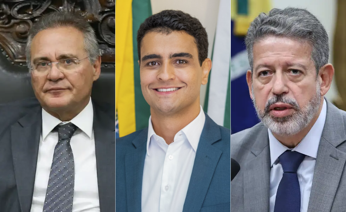 Renan Calheiros, JHC e Arthur Lira