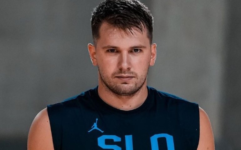 Luka Doncic faz cesta impressionante em treino da Eslovênia e viraliza; veja vídeo