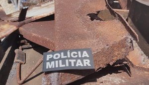 Dois suspeitos de roubar antiga linha férrea em Riachuelo são presos / Foto: Foto: Polícia Militar/SE