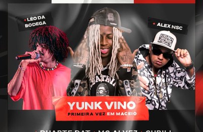 ‘Baile do Dat’ estreia em Maceió com show inédito da sensação do trap nacional Yunk Vino