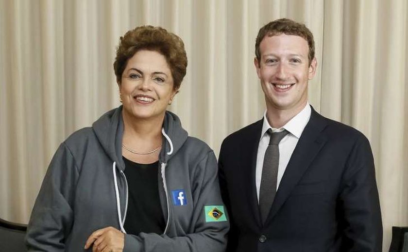 Dilma anuncia parceria com Facebook para inclusão digital no Brasil