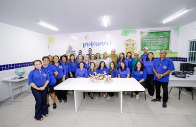 Escola Deputado José Sampaio é reinaugurada após reforma, em Palmeira
