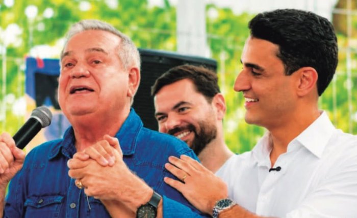 Ronaldo Lessa e JHC durante evento na quarta-feira quando reafirmaram união com vistas às eleições de outubro